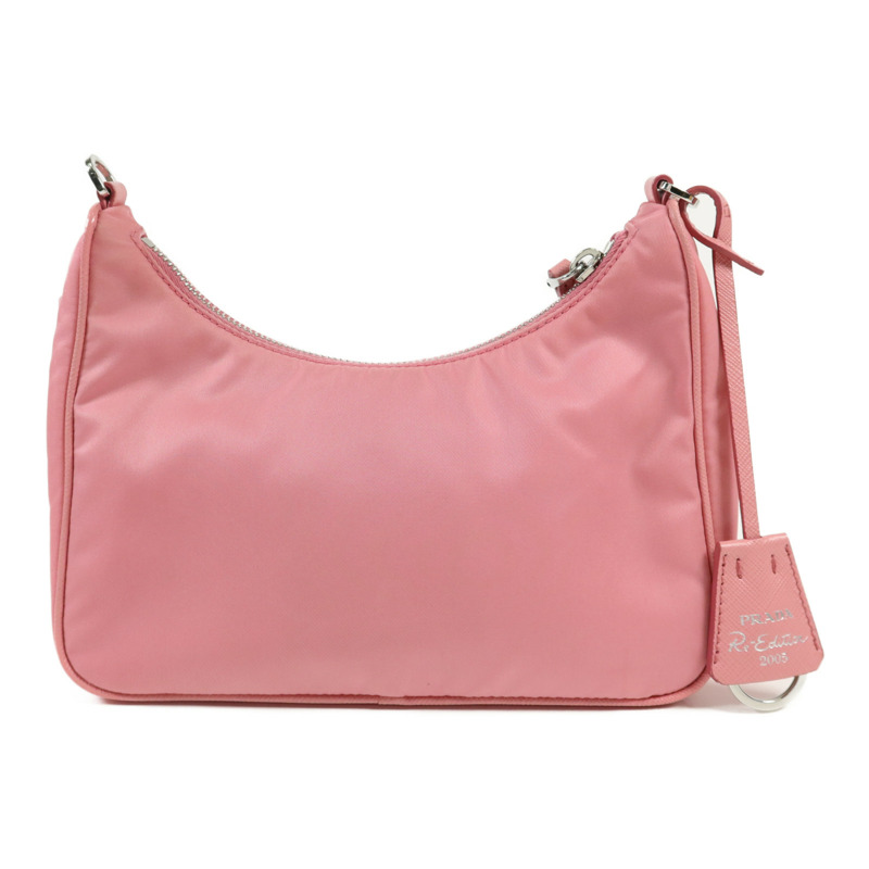 PRADA 尼龍Re-Edition 2005銀扣肩背袋-1