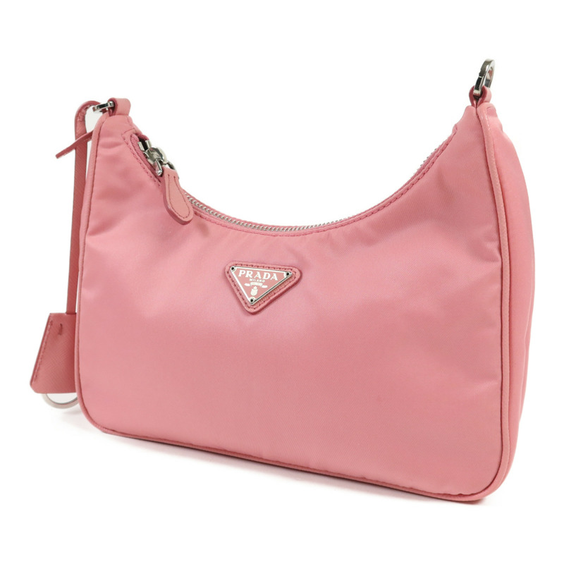 PRADA 尼龍Re-Edition 2005銀扣肩背袋-2