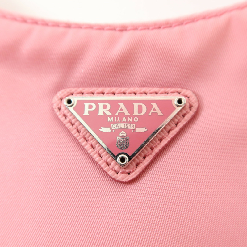 PRADA 尼龍Re-Edition 2005銀扣肩背袋-8