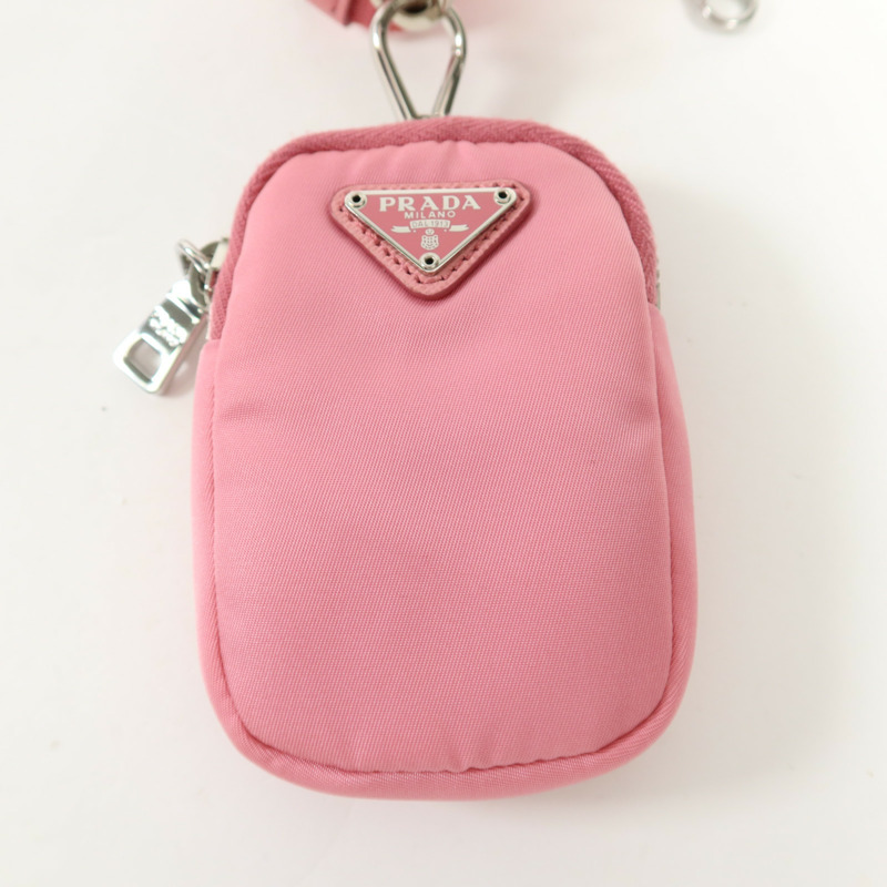 PRADA 尼龍Re-Edition 2005銀扣肩背袋-12