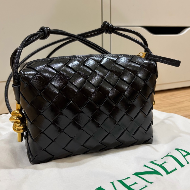 BV Bottega Veneta 黑色Mini Loop Metal Knots-0