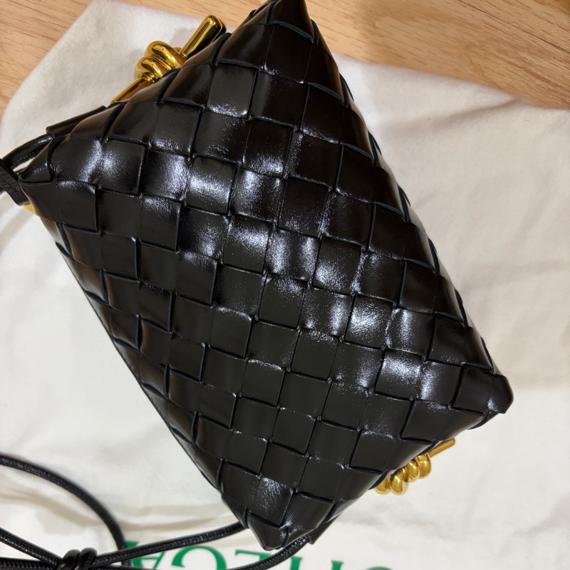 BV Bottega Veneta 黑色Mini Loop Metal Knots-2