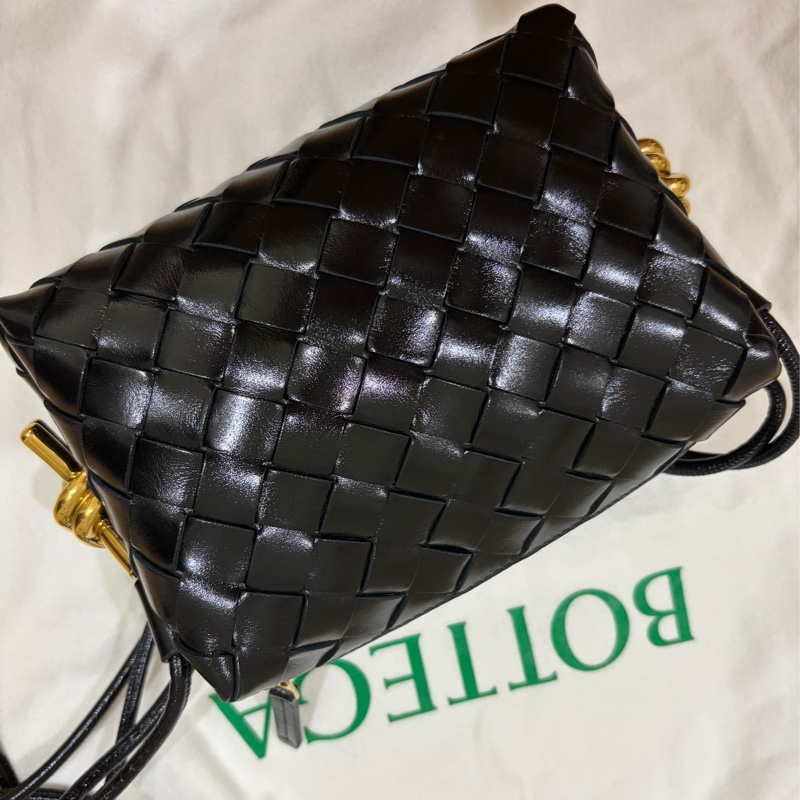 BV Bottega Veneta 黑色Mini Loop Metal Knots-4