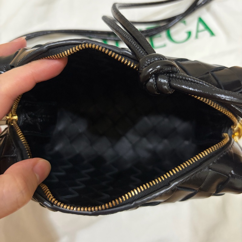 BV Bottega Veneta 黑色Mini Loop Metal Knots-6
