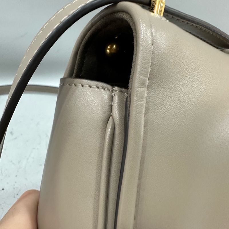 fendi 8BS082 大象灰牛皮FF金釦馬鞍包 斜背包-8