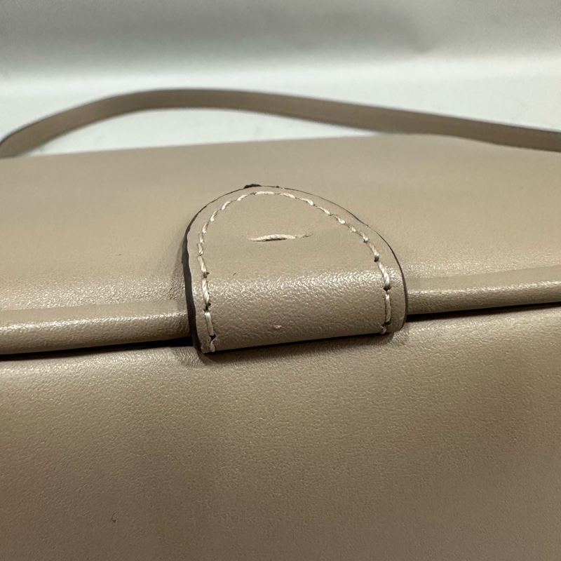 fendi 8BS082 大象灰牛皮FF金釦馬鞍包 斜背包-17