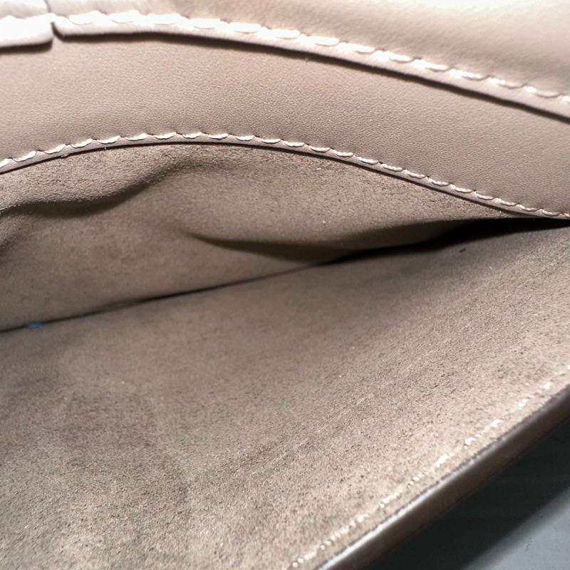 fendi 8BS082 大象灰牛皮FF金釦馬鞍包 斜背包-19