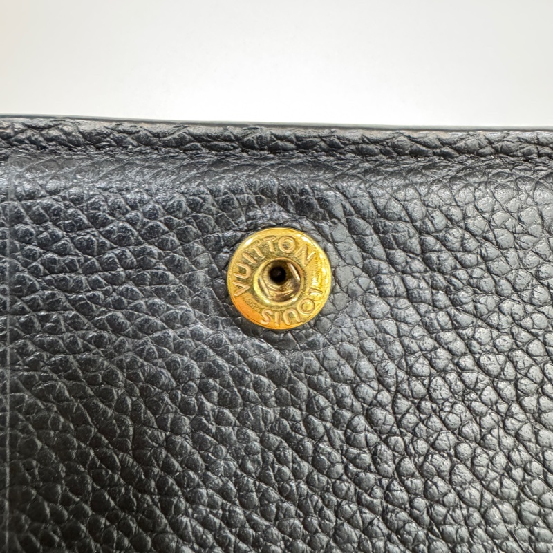 LV黑金牛皮壓紋Clea短夾 M80151-18