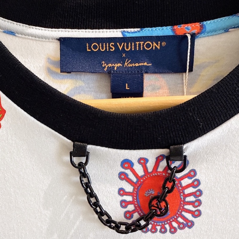 LV x 草間彌生 聯名款彩色太陽短袖 size:L-1