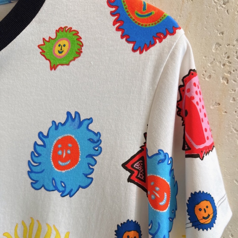 LV x 草間彌生 聯名款彩色太陽短袖 size:L-2