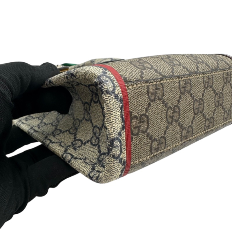 【美收精品】GUCCI 撞色印花LOGO迷你兩用托特包 B-871【隔月月中將轉賣至日本 上架期限30天】-6