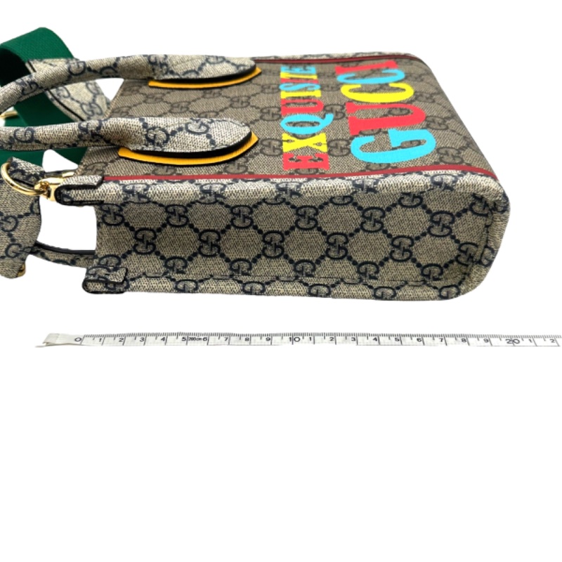 【美收精品】GUCCI 撞色印花LOGO迷你兩用托特包 B-871【隔月月中將轉賣至日本 上架期限30天】-13