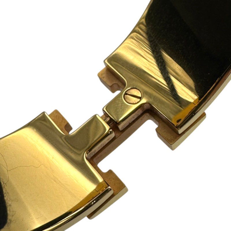 【美收精品】HERMES 琺瑯寬版扣式手環(綠/金) B-872【隔月月中將轉賣至日本 上架期限30天】-5