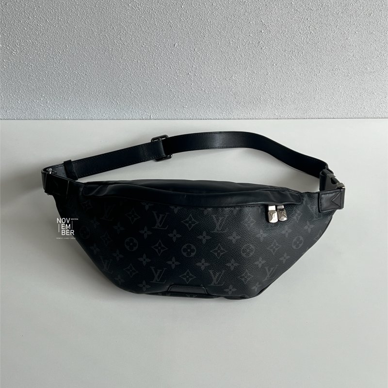 99新🆕 有購證🙌🏻 Louis Vuitton LV 路易威登 Discovery 男士黑老花腰包-0