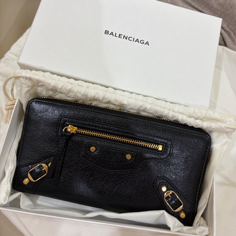 Balenciaga 巴黎世家 黑色長夾 近全新-0