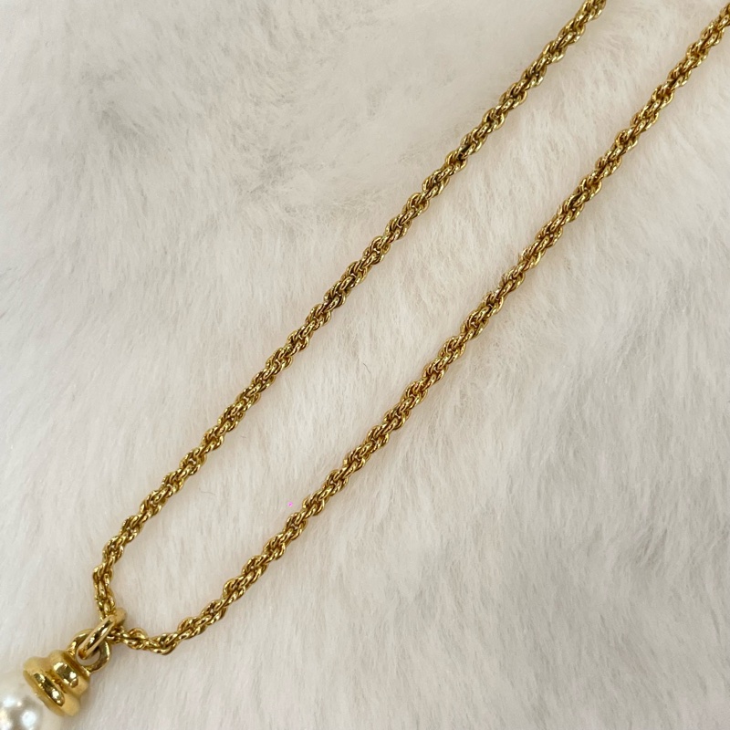 Dior 中古 vintage 珍珠項鏈 XA964-6