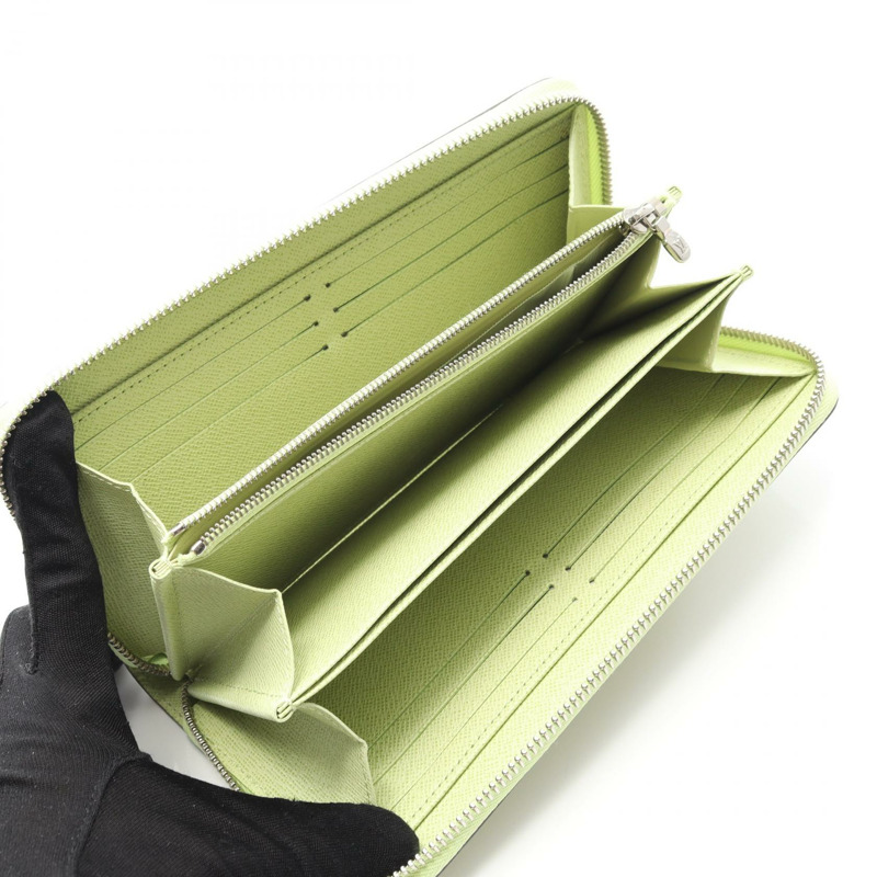 LOUIS VUITTON Zippy Around 長皮夾 M82513 Epi 皮革 綠色 二手 中性 LV-2