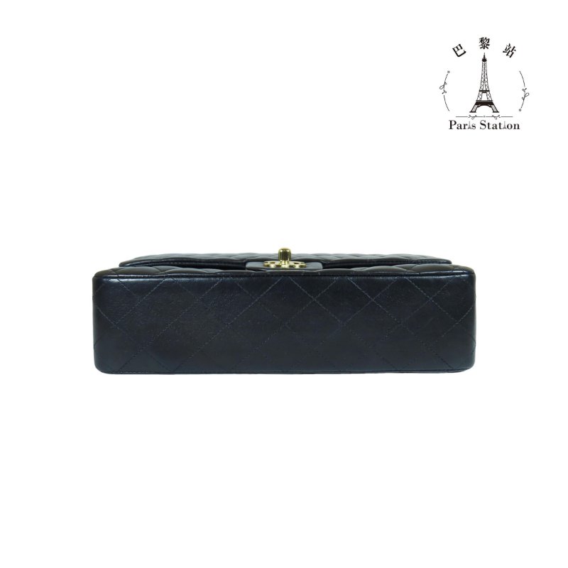 【巴黎站二手名牌專賣店】＊現貨＊CHANEL香奈兒真品＊COCO25 黑菱格羊皮金雙C金鍊肩背斜背包-2