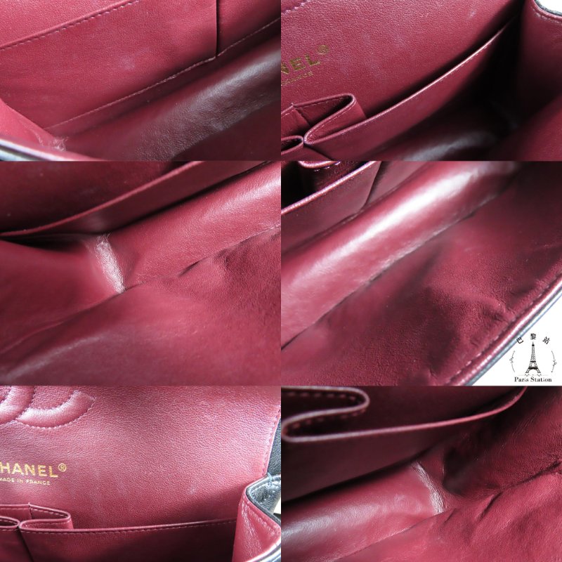 【巴黎站二手名牌專賣店】＊現貨＊CHANEL香奈兒真品＊COCO25 黑菱格羊皮金雙C金鍊肩背斜背包-9