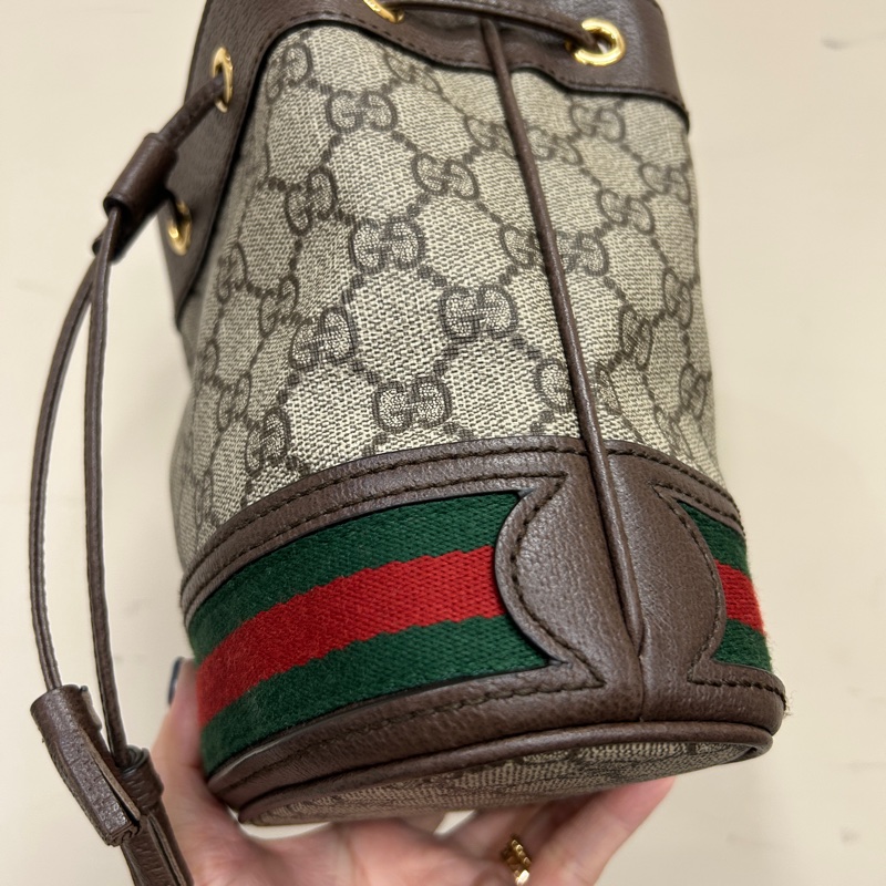 Gucci 原花ophidia mini 束口水桶包-1