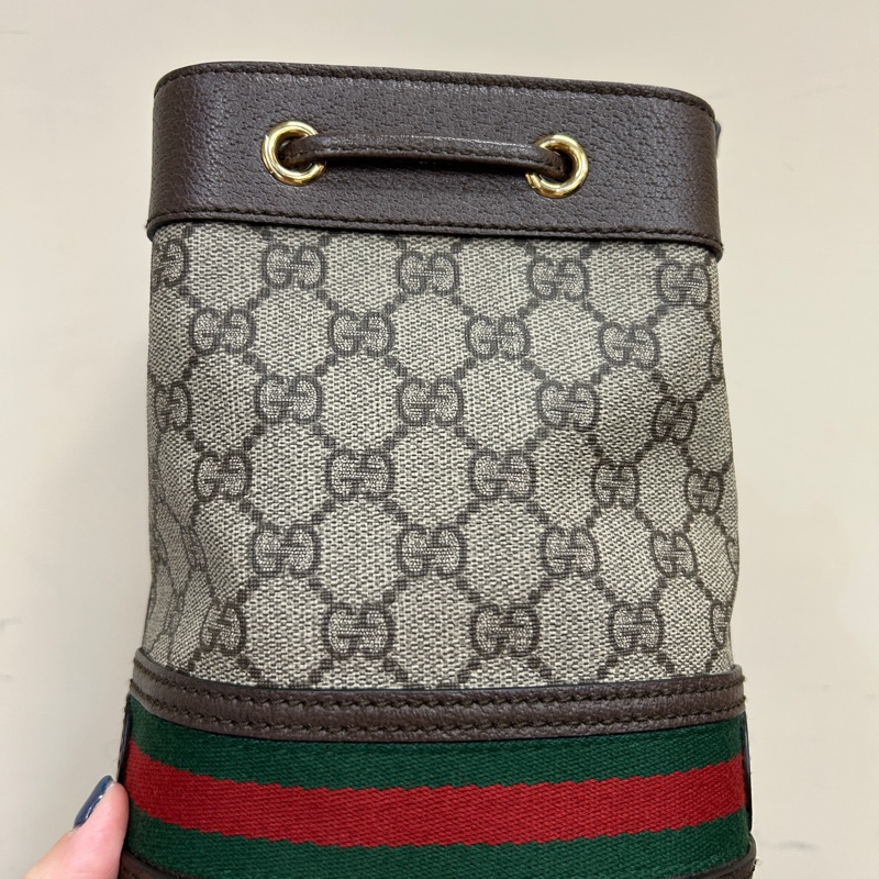 Gucci 原花ophidia mini 束口水桶包-3
