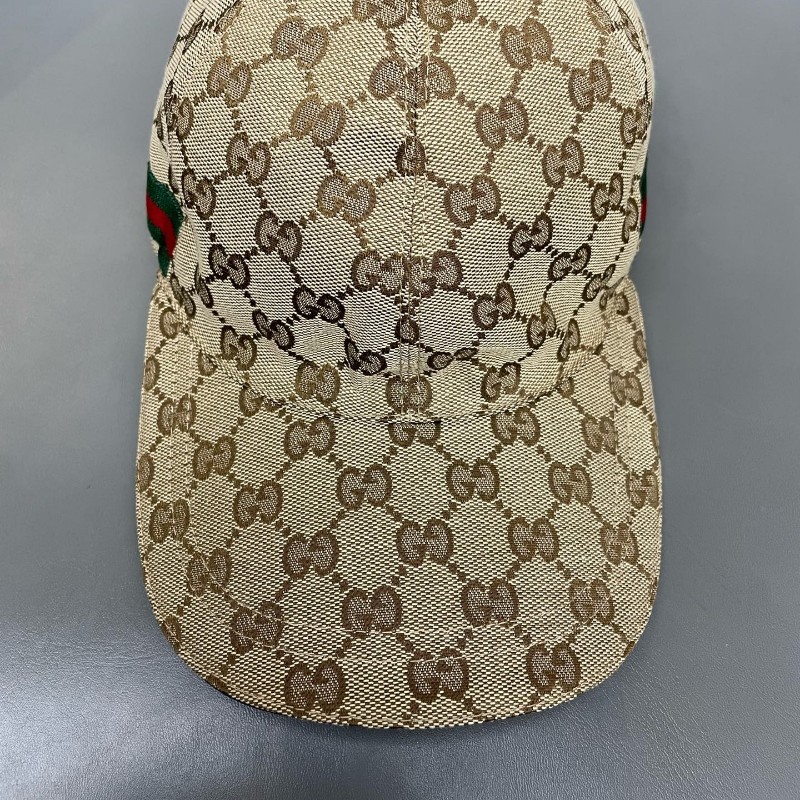 Gucci 經典老花棒帽子 男女同款 卡其色 尺寸:S碼（頭圍57cm）-4