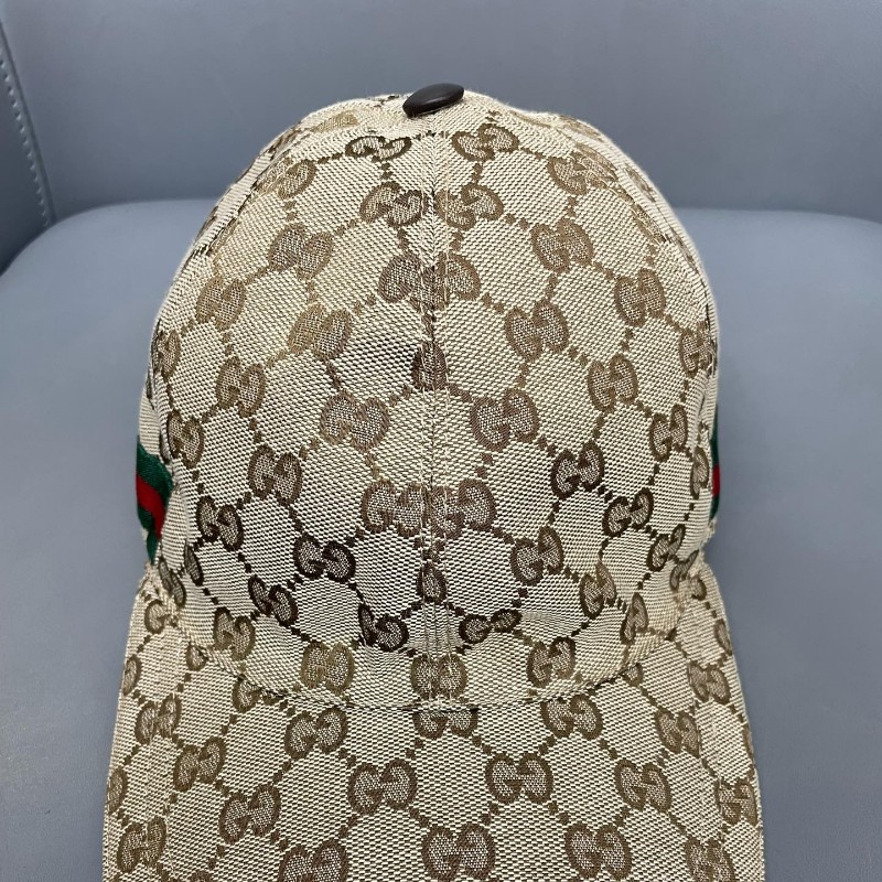 Gucci 經典老花棒帽子 男女同款 卡其色 尺寸:S碼（頭圍57cm）-5