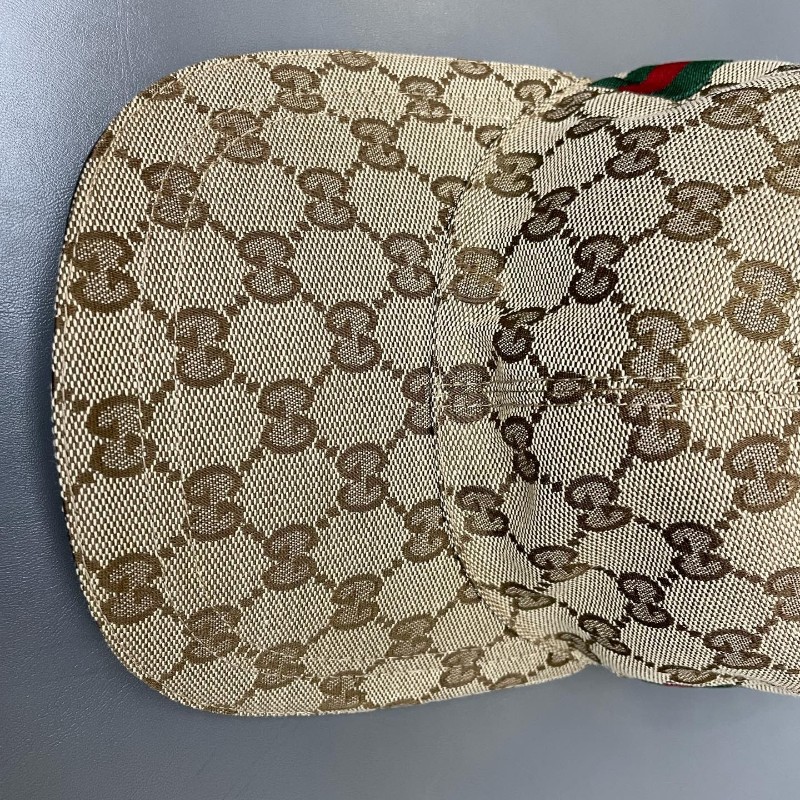 Gucci 經典老花棒帽子 男女同款 卡其色 尺寸:S碼（頭圍57cm）-6