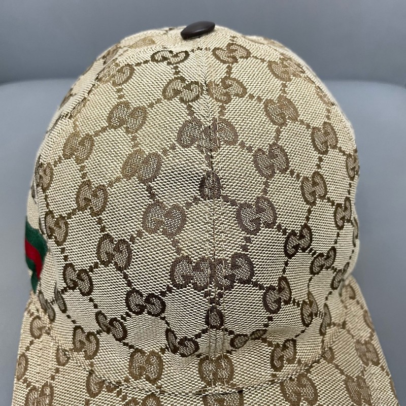 Gucci 經典老花棒帽子 男女同款 卡其色 尺寸:S碼（頭圍57cm）-7
