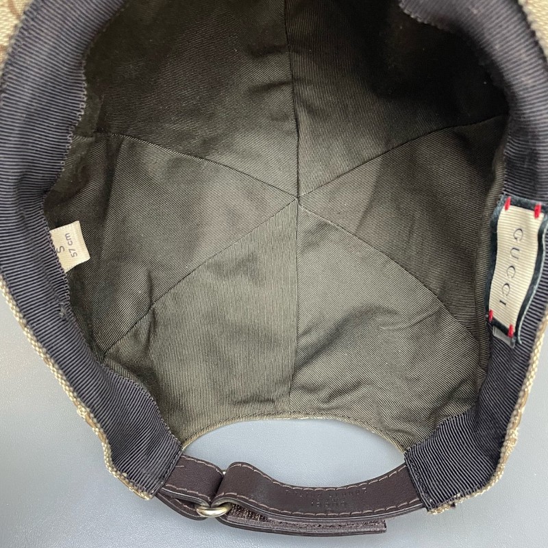 Gucci 經典老花棒帽子 男女同款 卡其色 尺寸:S碼（頭圍57cm）-11