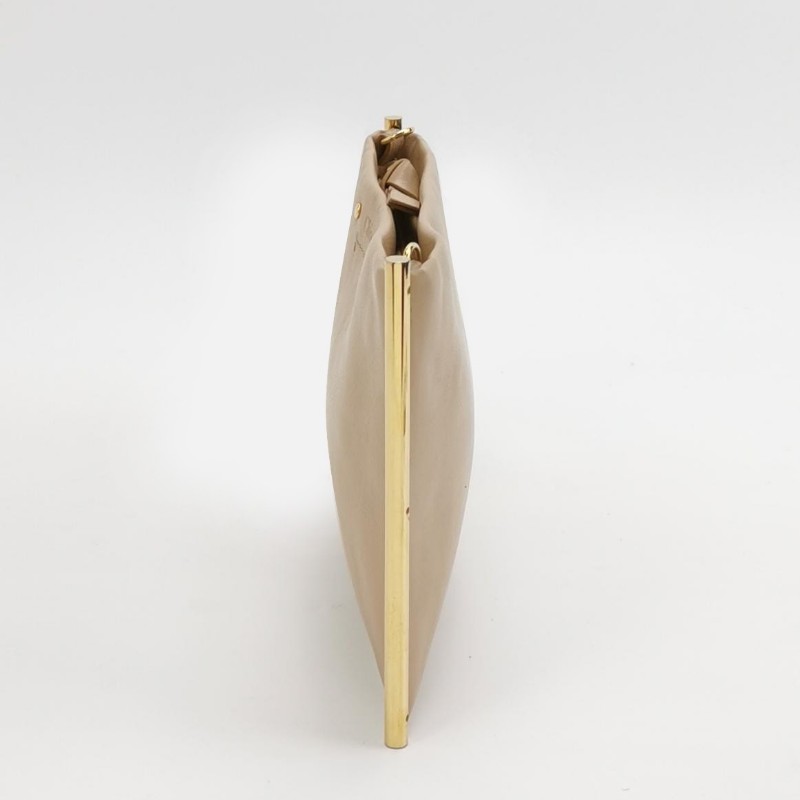 Chloe Roy牛皮字母logo壓紋金屬裝飾斜挎包單肩包-2