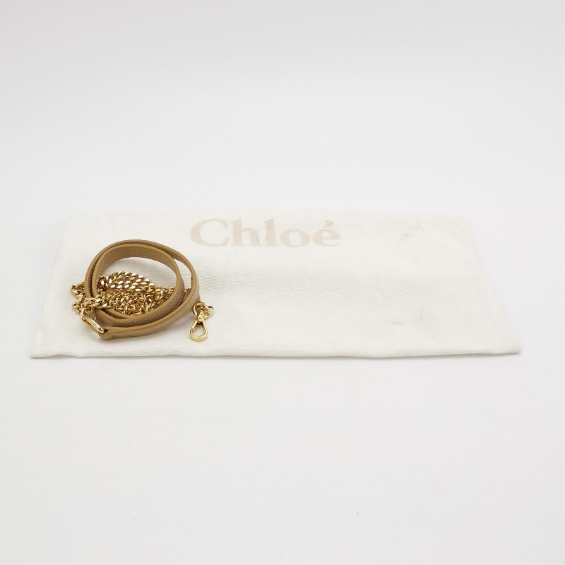 Chloe Roy牛皮字母logo壓紋金屬裝飾斜挎包單肩包-8