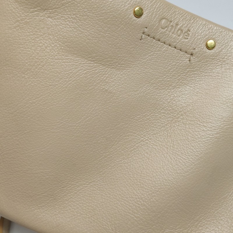 Chloe Roy牛皮字母logo壓紋金屬裝飾斜挎包單肩包-16