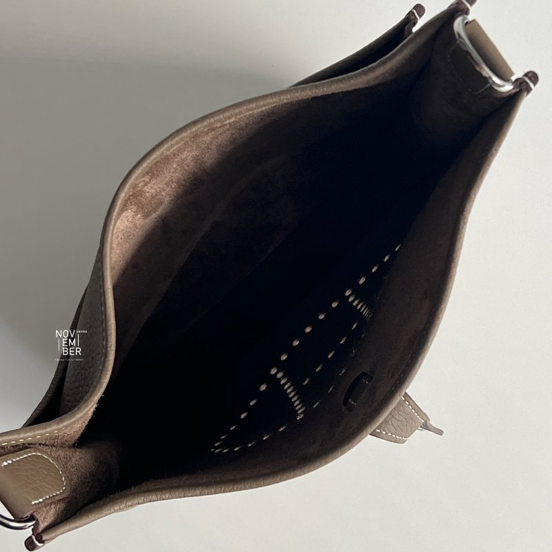 全新全配有購證💖 Hermès 愛馬仕 Evelyne 29 大象灰銀釦-3