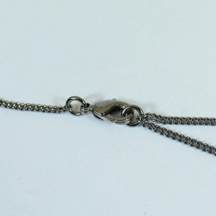 【巴黎站二手名牌專賣店】*現貨*CHANEL 香奈兒 真品*鐵灰銀鏈外星星彩鑽雙C項鍊-1