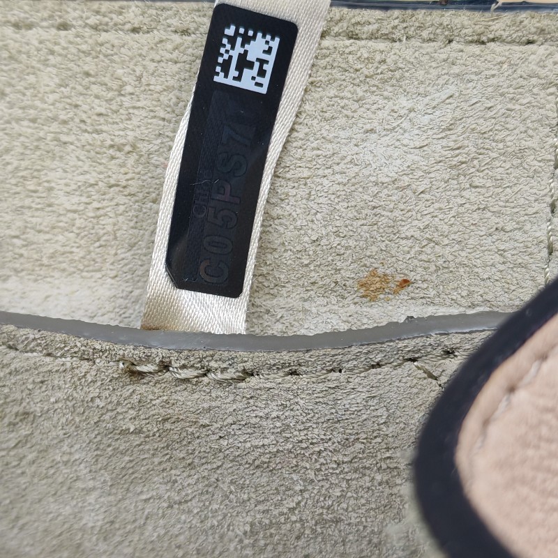 Chloe Drew小豬包牛皮翻毛皮拼色珠寶鎖斜挎包-11