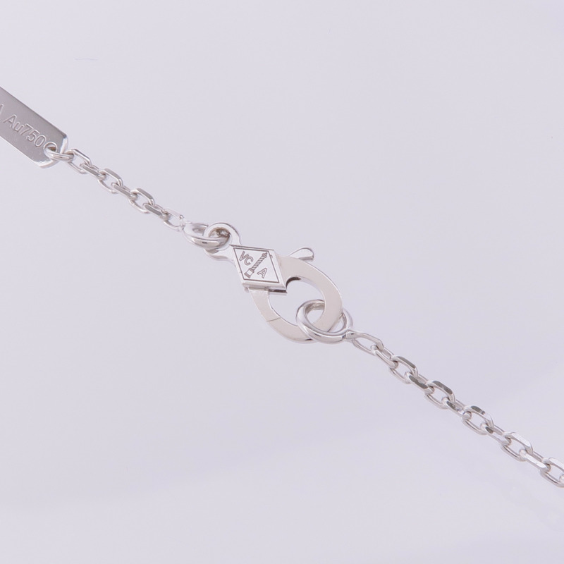 Van Cleef & Arpels 18K白金Two Butterfly Pendant鑽石項鍊-3