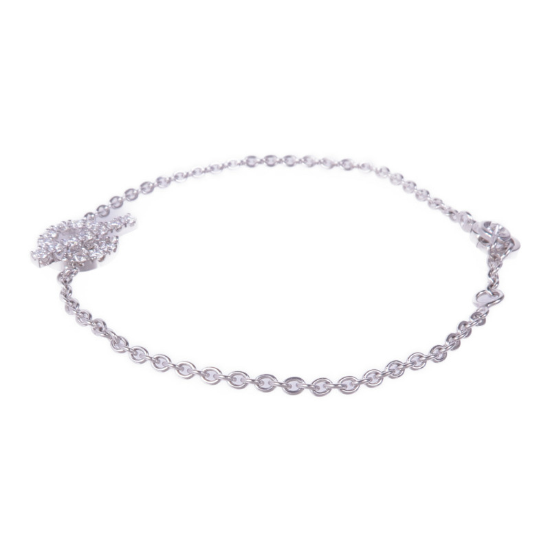 HERMES 18K白金Finesse Bracelet鑽石手鏈-1