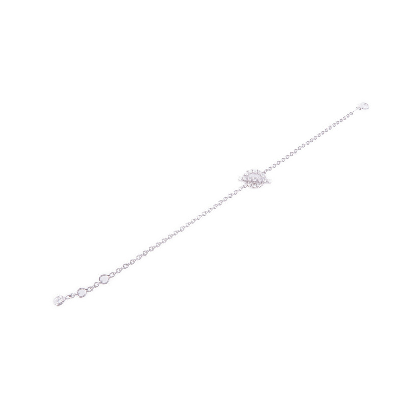 HERMES 18K白金Finesse Bracelet鑽石手鏈-7