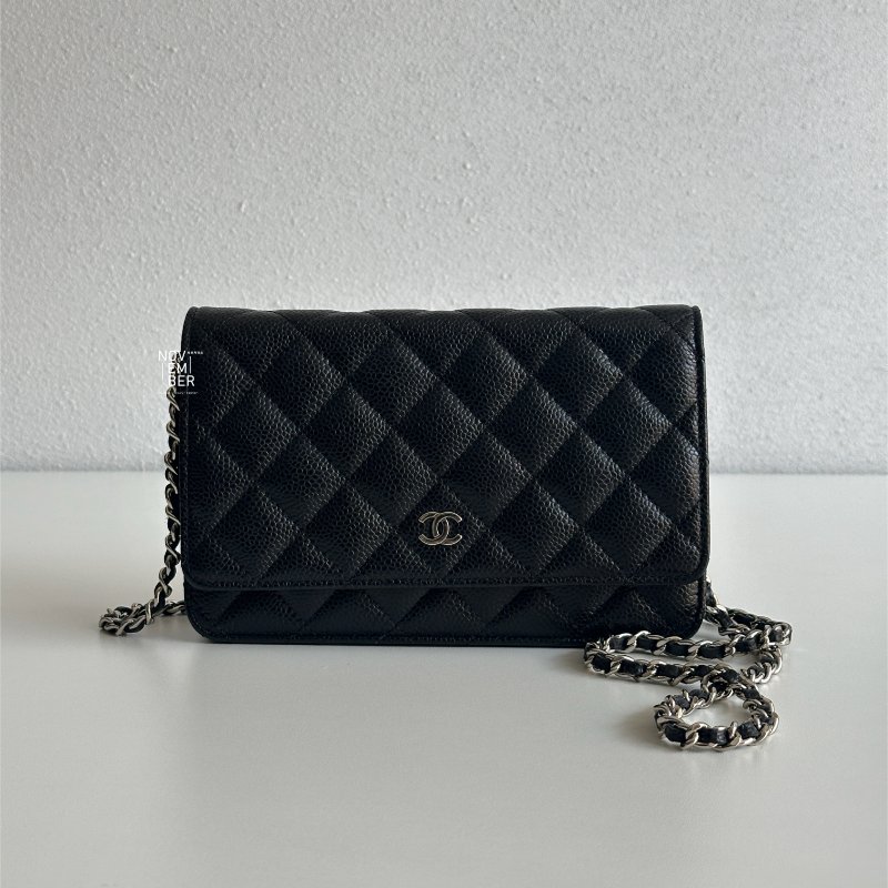 99新🆕 Chanel 香奈兒 Classic WOC 黑色銀釦-0