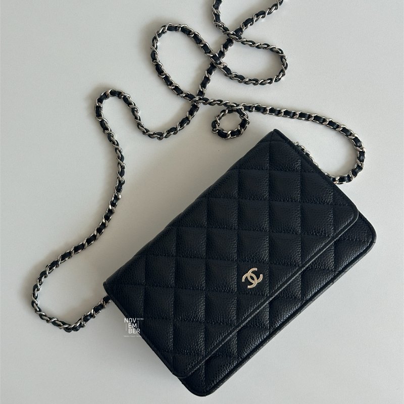 99新🆕 Chanel 香奈兒 Classic WOC 黑色銀釦-1