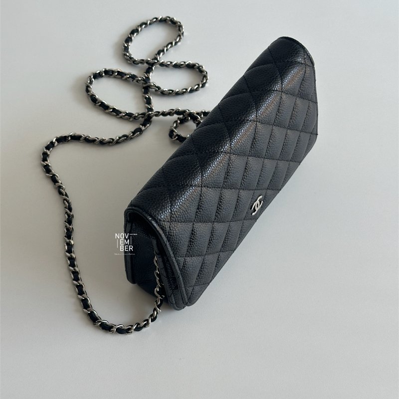 99新🆕 Chanel 香奈兒 Classic WOC 黑色銀釦-2