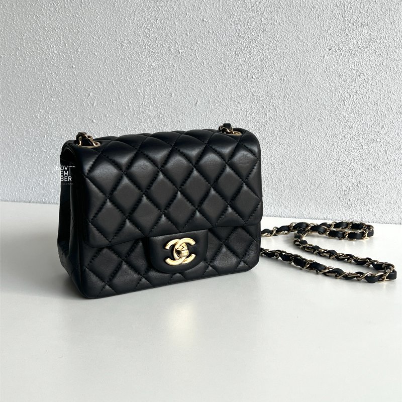 99新🆕 Chanel 香奈兒 方胖 黑色金釦-1