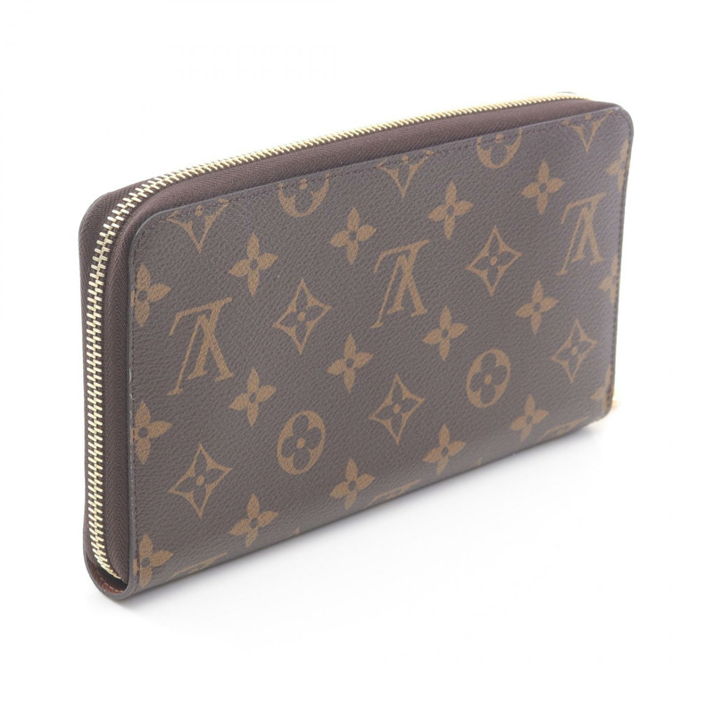 LOUIS VUITTON Zippy Organizer 長皮夾 M62581 Monogram 帆布 棕色 二手 LV-1