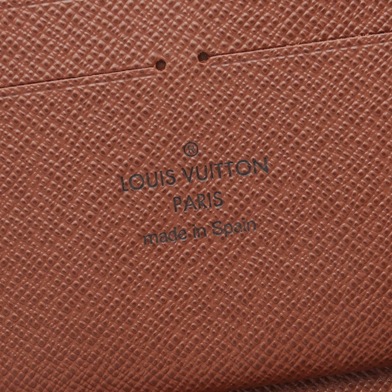 LOUIS VUITTON Zippy Organizer 長皮夾 M62581 Monogram 帆布 棕色 二手 LV-4