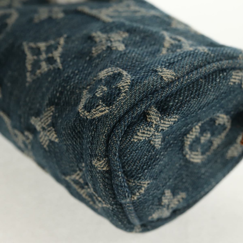 【日本直送】路易威登 Monogram Denim Trousse Speedy GM 手拿包 藍色 M95081 LV Auth am9350V-13