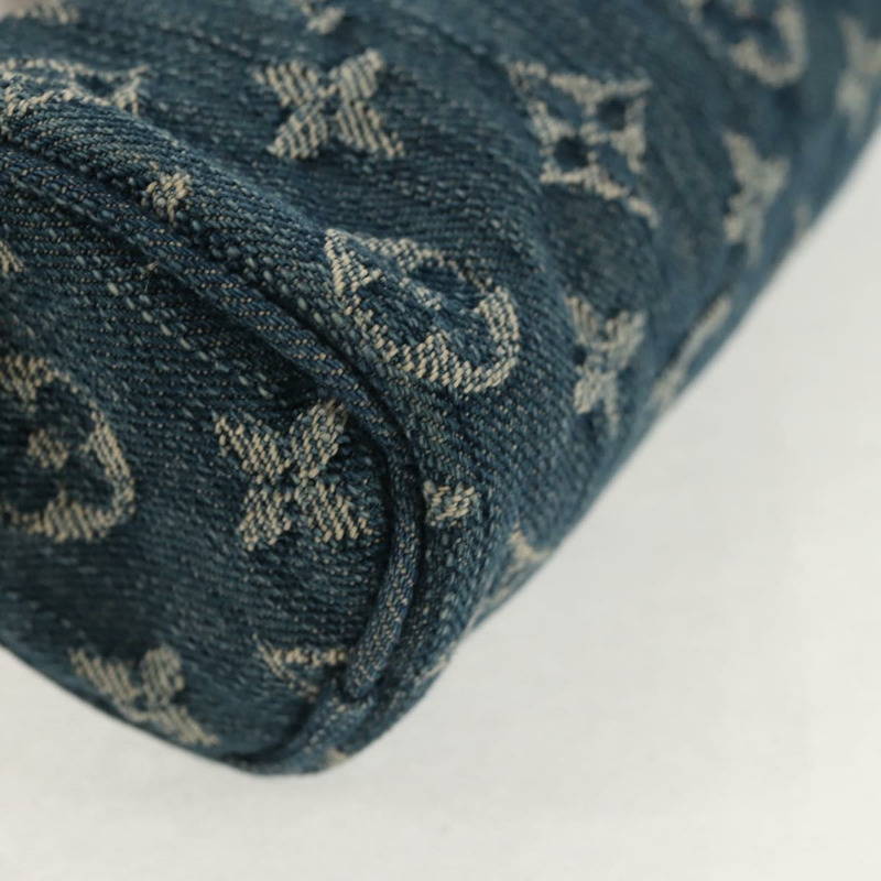 【日本直送】路易威登 Monogram Denim Trousse Speedy GM 手拿包 藍色 M95081 LV Auth am9350V-14