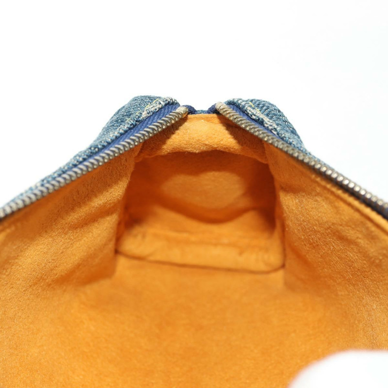 【日本直送】路易威登 Monogram Denim Trousse Speedy GM 手拿包 藍色 M95081 LV Auth am9350V-17