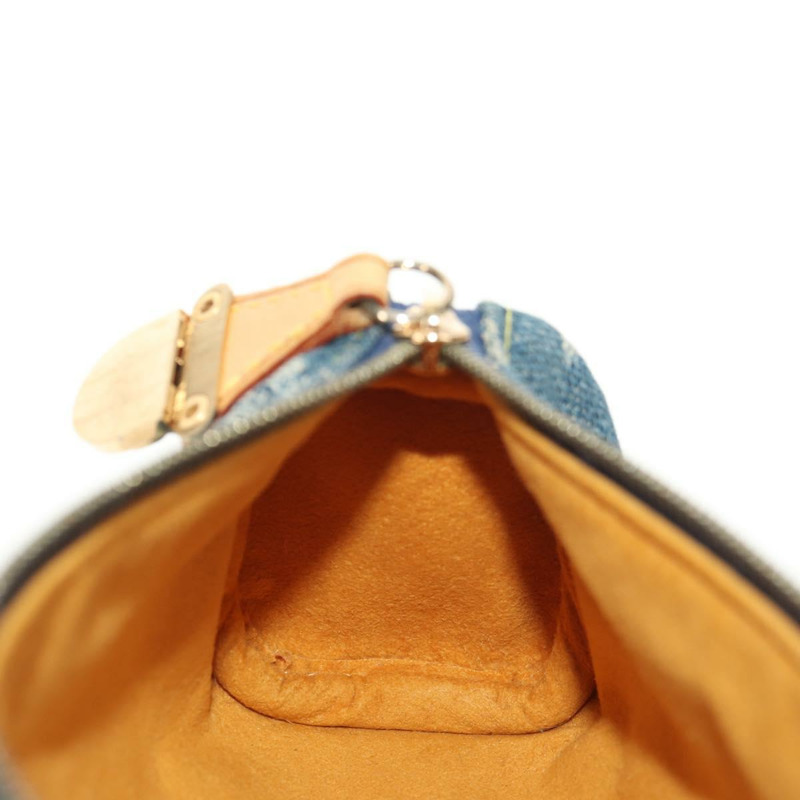 【日本直送】路易威登 Monogram Denim Trousse Speedy GM 手拿包 藍色 M95081 LV Auth am9350V-18