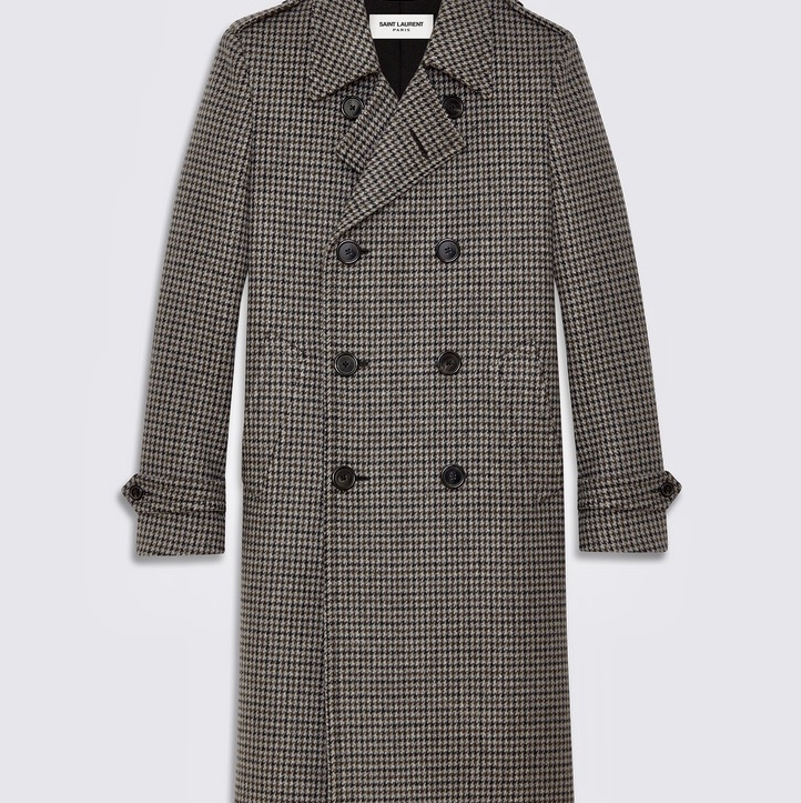 Saint Laurent Houndstool Coat-0